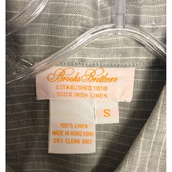 Brooks Brothers Women's Striped Gray shirt Size S Long Sleeve Button Front  NWOT - Picture 2 of 5